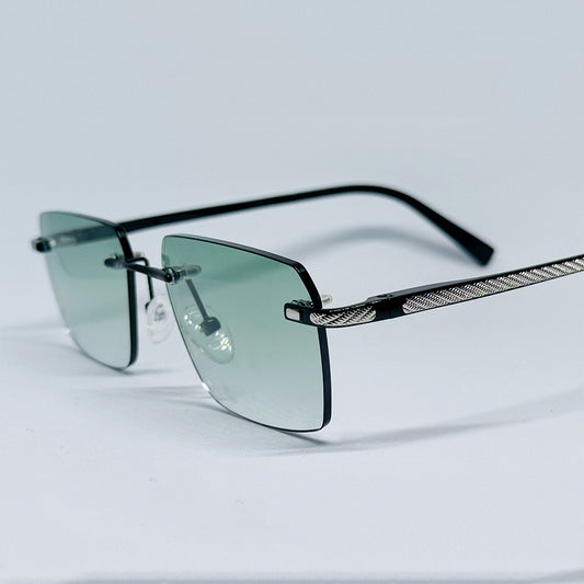 Rimless Green/Silver