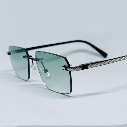 Rimless Green/Silver