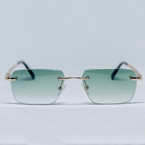 Rimless Green/Gold
