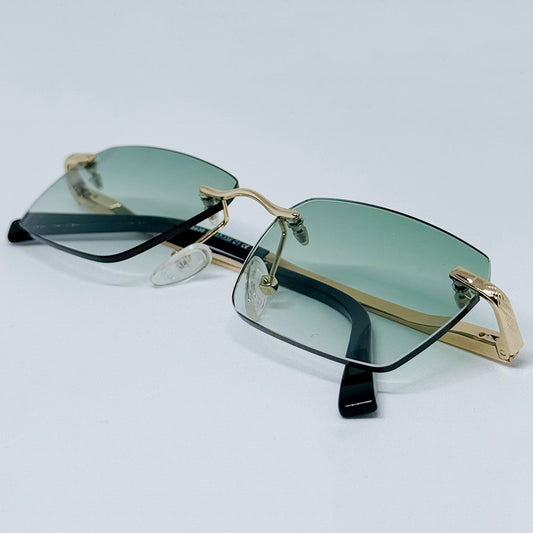 Rimless Green/Gold