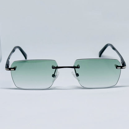 Rimless Green/Silver
